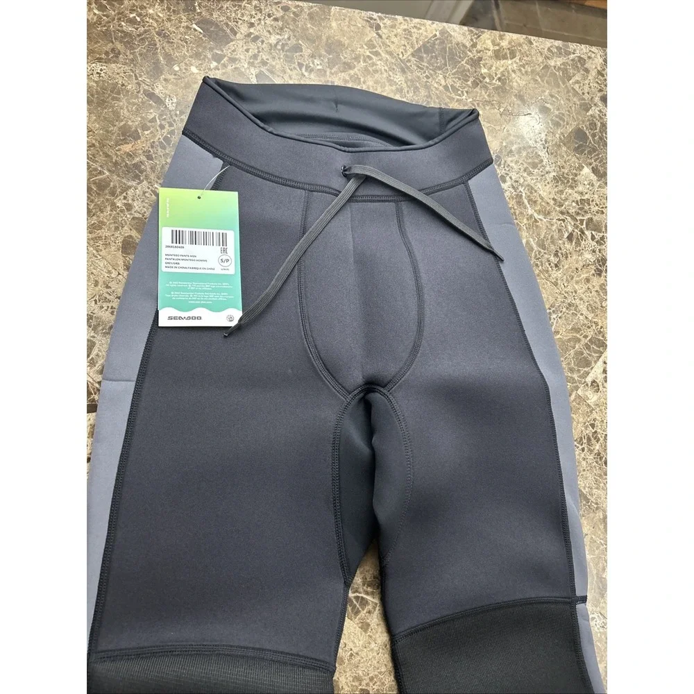 Sea-Doo Mens Montego Pants 3mm Neoprene Grey Jet Ski Riding Small 2868180409